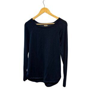 LL Bean 100% Merino Wool Sweater - Blue, Medium